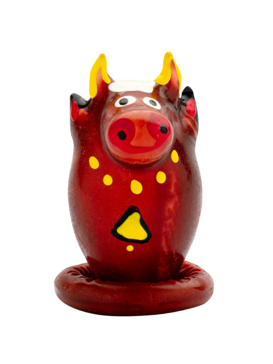 CONDOMERIE - PRESERVATIVO DECORATIVO PINTADO A MANO TORO