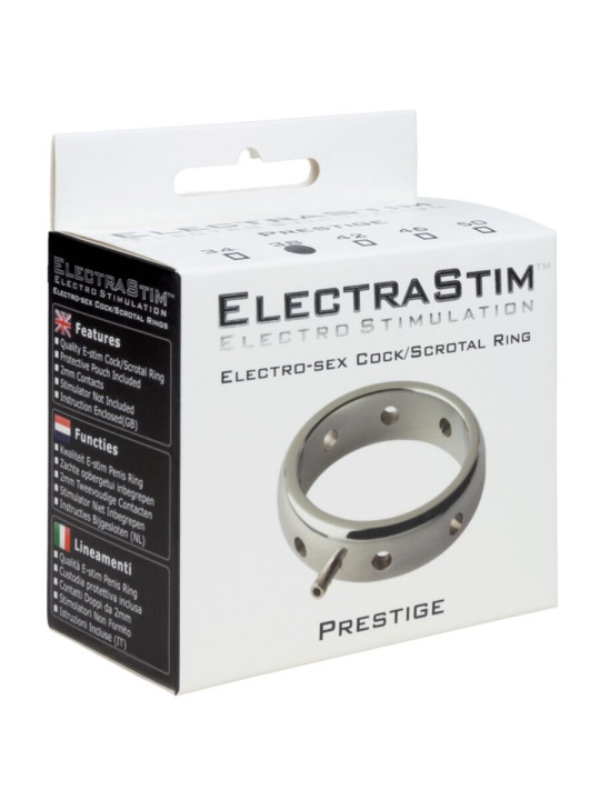 ELECTRASTIM - PRESTIGE ANILLO ELECTROMAGNÉTICO DE METAL PARA EL PENE