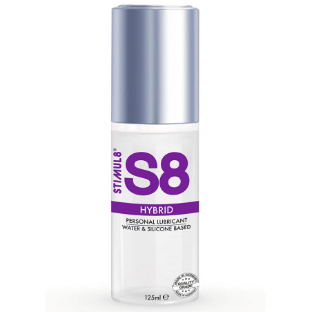 Stimul8 S8: lubricante híbrido agua y silicona 125 ml