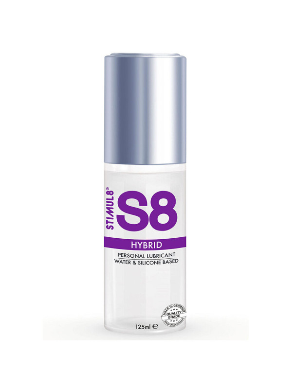 Stimul8 S8: lubricante híbrido agua y silicona 125 ml