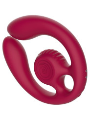 Snail Vibe Gizi Duo: vibrador doble para parejas con mando