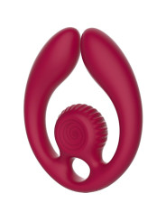 Snail Vibe Gizi Duo: vibrador doble para parejas con mando