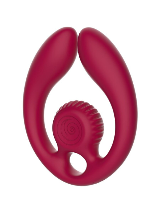 Snail Vibe Gizi Duo: vibrador doble para parejas con mando