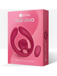 Snail Vibe Gizi Duo: vibrador doble para parejas con mando