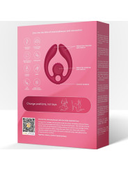 Snail Vibe Gizi Duo: vibrador doble para parejas con mando