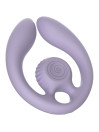 Snail Vibe Gizi Duo en lila, estimulador de pareja de silicona con tres motores y mando a distancia