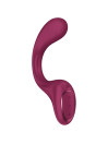 Satisfyer G for Goddess 2 en color burdeos, vibrador rabbit flexible con tres botones en la base