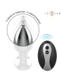 INTENSE - PLUG ANAL DE METAL VIBRADOR CON LUCES LED Y CONTROL REMOTO