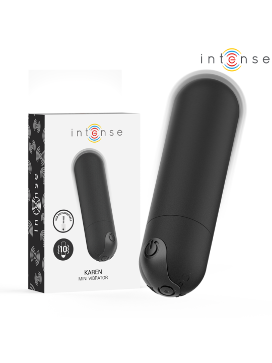 INTENSE - KAREN MINI BALA VIBRADORA 10 MODOS RECARGABLE