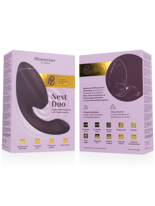 Womanizer Duo Next: succionador y vibrador de punto G