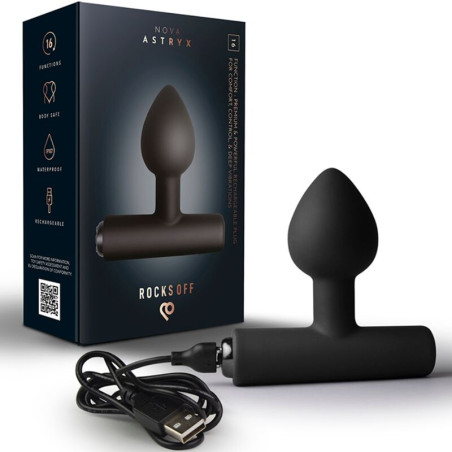 ROCKS-OFF - NOVA ASTRYX PREMIUM PLUG ANAL RECARGABLE 16 FUNCIONES