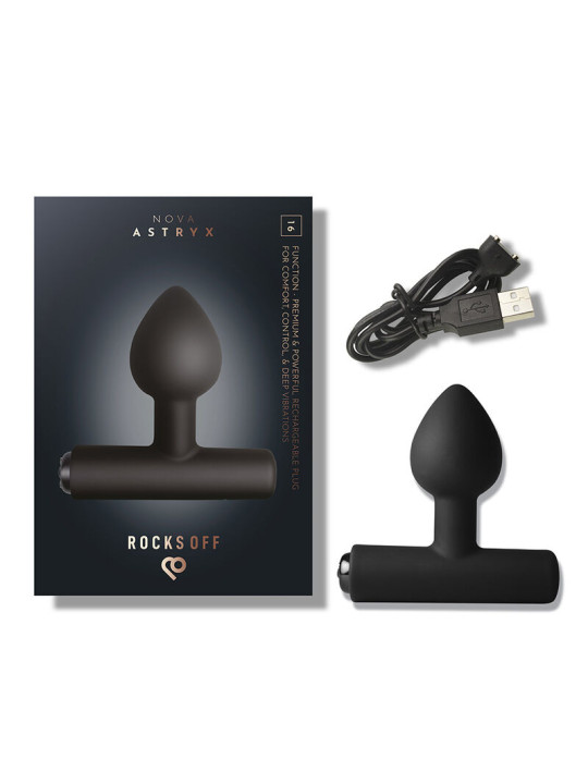 ROCKS-OFF - NOVA ASTRYX PREMIUM PLUG ANAL RECARGABLE 16 FUNCIONES