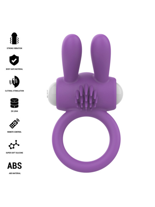INTENSE - HOPPS ANILLO PARA PENE VIBRADOR CON ESTIMULACIÓN CLITORIANA