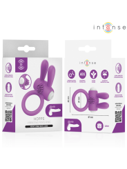 INTENSE - HOPPS ANILLO PARA PENE VIBRADOR CON ESTIMULACIÓN CLITORIANA