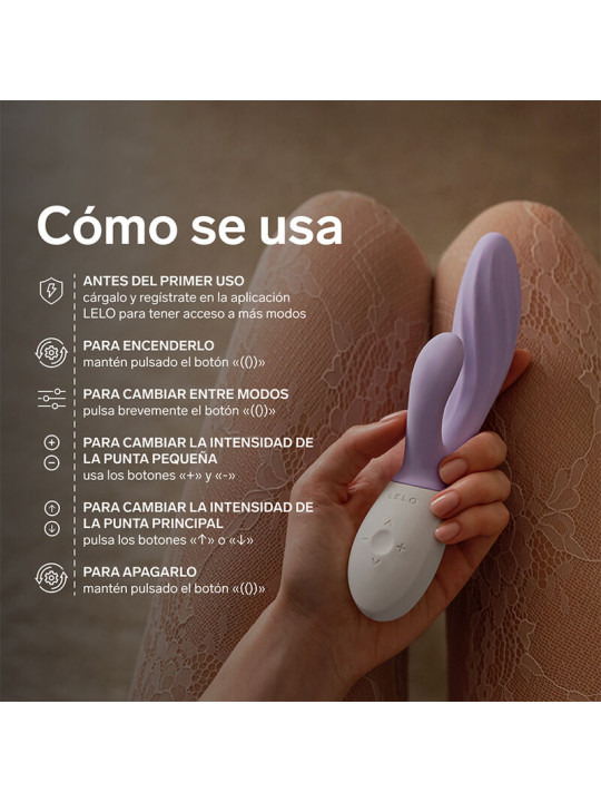 LELO - INA TWIST VIBRADOR RABBIT PUNTO G Y CLÍTORIS LAVANDA