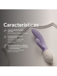 LELO - INA TWIST VIBRADOR RABBIT PUNTO G Y CLÍTORIS LAVANDA