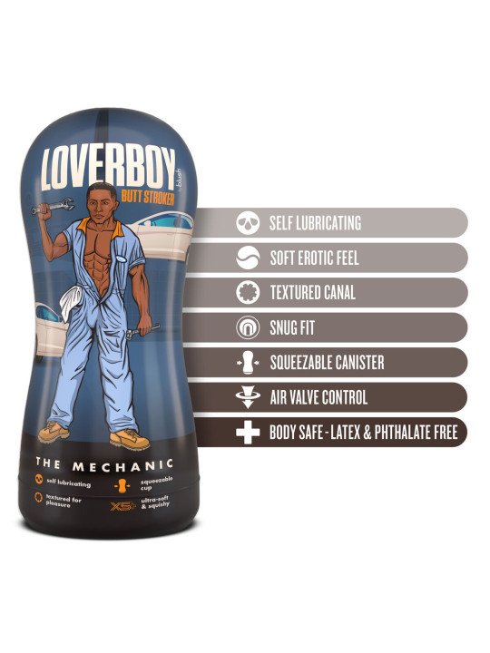 Masturbador Masculino Blush Loverboy Marrón