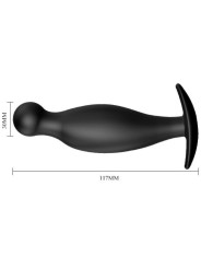 PRETTY LOVE - PLUG ANAL SILICONA NEGRO
