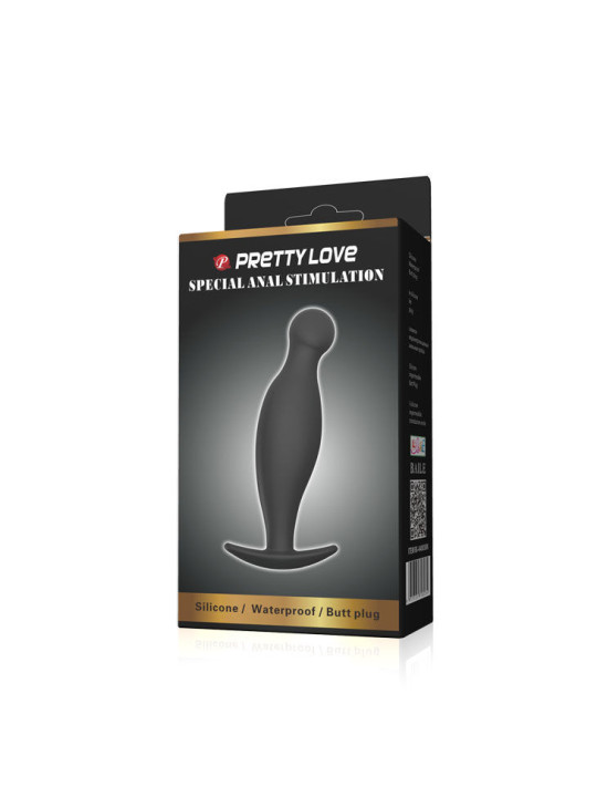 PRETTY LOVE - PLUG ANAL SILICONA NEGRO
