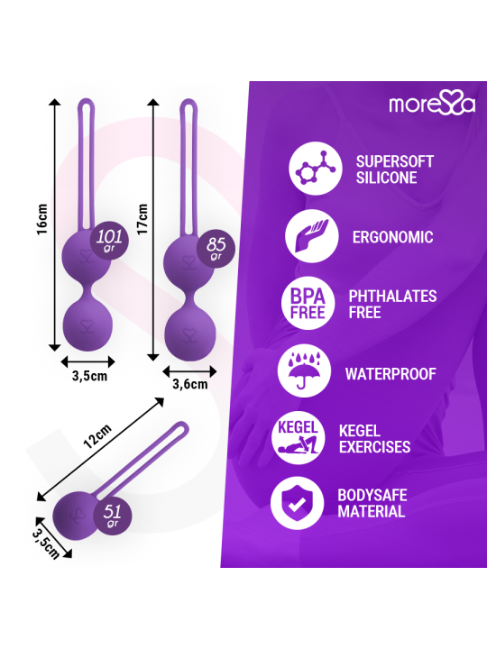 MORESSA - OSIAN SET Osian One 51 Gr / Osian Two 101 Gr / Osian Three 85 gr PREMIUM SILICONA