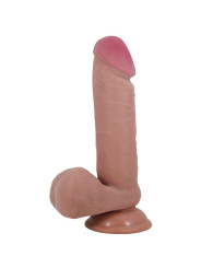 PRETTY LOVE - SLIDING SKIN SERIES DILDO REALÍSTICO CON VENTOSA PIEL DESLIZANTE MULATO
