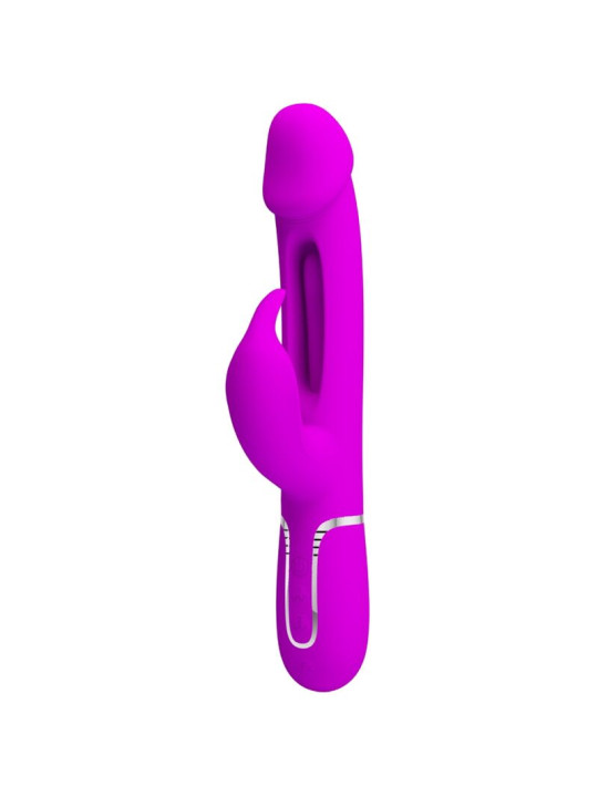 PRETTY LOVE - KAMPAS VIBRADOR RABBIT 3 EN 1 MULTIFUNCIÓN CON LENGUA