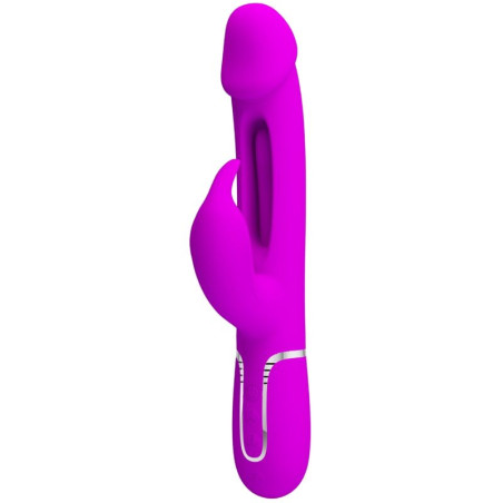 PRETTY LOVE - KAMPAS VIBRADOR RABBIT 3 EN 1 MULTIFUNCIÓN CON LENGUA