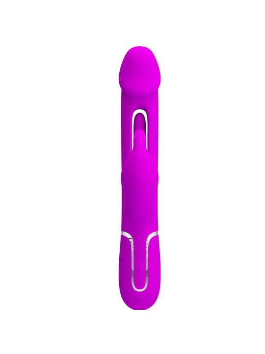 PRETTY LOVE - KAMPAS VIBRADOR RABBIT 3 EN 1 MULTIFUNCIÓN CON LENGUA