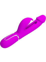 PRETTY LOVE - KAMPAS VIBRADOR RABBIT 3 EN 1 MULTIFUNCIÓN CON LENGUA