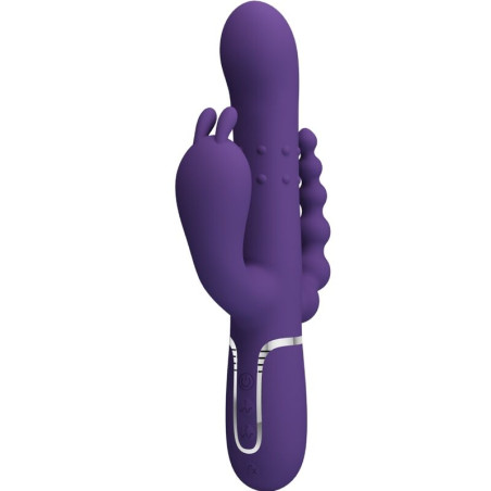 PRETTY LOVE - CAMMY TRIPLE VIBRADOR MULTIFUNCIÓN 4 EN 1