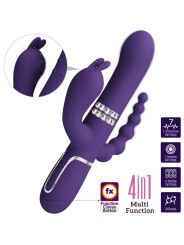 PRETTY LOVE - CAMMY TRIPLE VIBRADOR MULTIFUNCIÓN 4 EN 1
