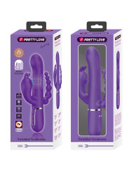 PRETTY LOVE - CAMMY TRIPLE VIBRADOR MULTIFUNCIÓN 4 EN 1