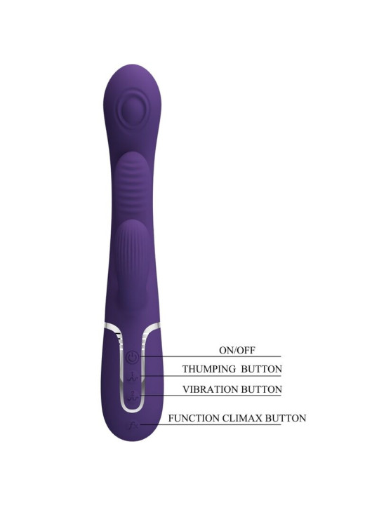 PRETTY LOVE - SHANIA TRIPLE VIBRADOR RABBIT MULTIFUNCIÓN