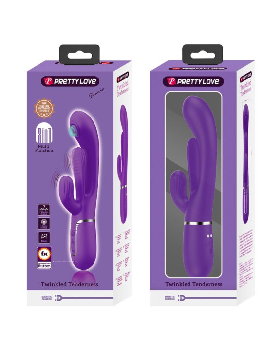 PRETTY LOVE - SHANIA TRIPLE VIBRADOR RABBIT MULTIFUNCIÓN