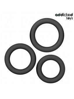 ADDICTED TOYS - SET DE ANILLOS SILICONA