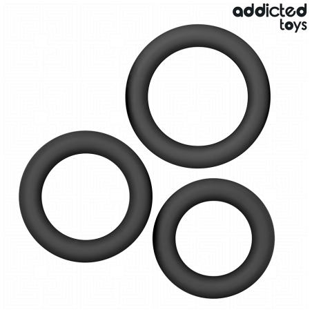 ADDICTED TOYS - SET DE ANILLOS SILICONA