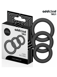 ADDICTED TOYS - SET DE ANILLOS SILICONA