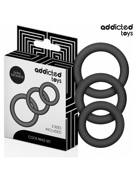 ADDICTED TOYS - SET DE ANILLOS SILICONA