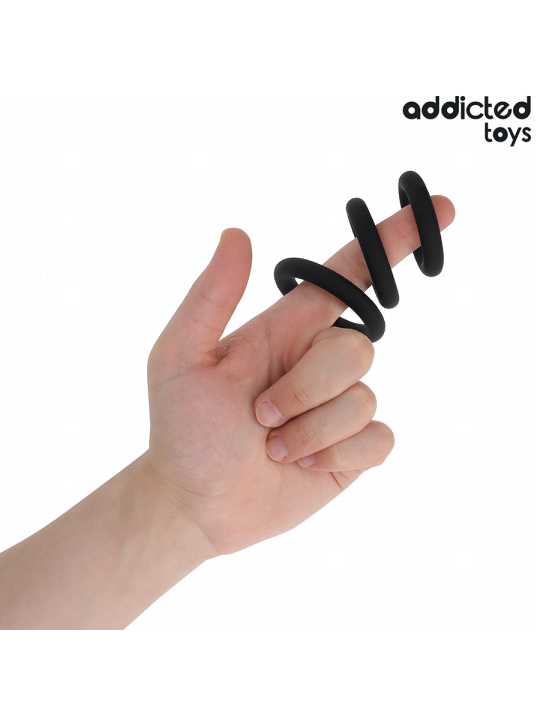 ADDICTED TOYS - SET DE ANILLOS SILICONA