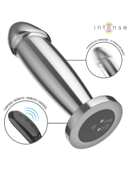 Intense Plug Anal Vibrador de Metal con Control Remoto