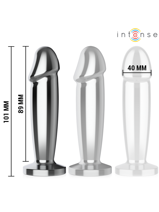 Intense Plug Anal Vibrador de Metal con Control Remoto