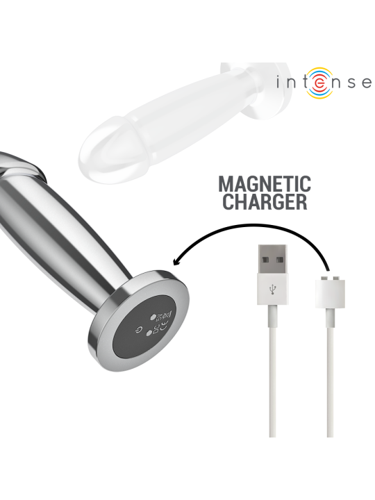 Intense Plug Anal Vibrador de Metal con Control Remoto