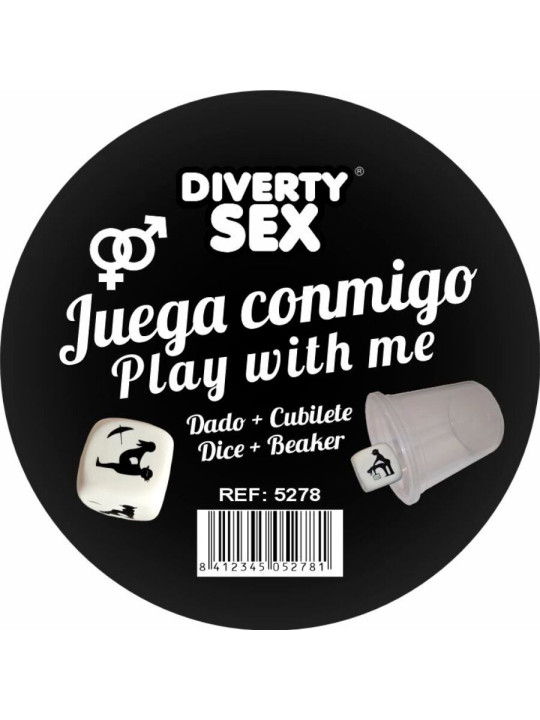 Diablo Picante: dado de posturas hetero con cubilete