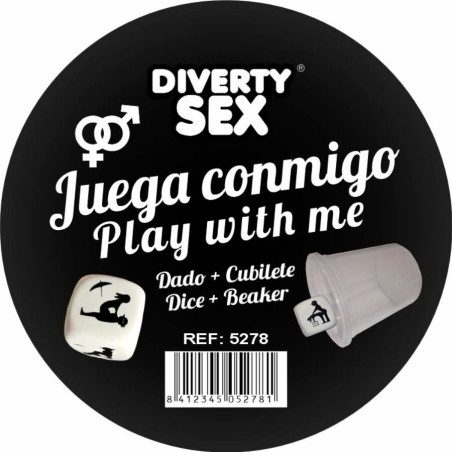 Diablo Picante: dado de posturas hetero con cubilete