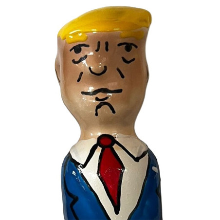 CONDOMERIE - PRESERVATIVO DECORATIVO PINTADO A MANO TRUMP GRUÑÓN