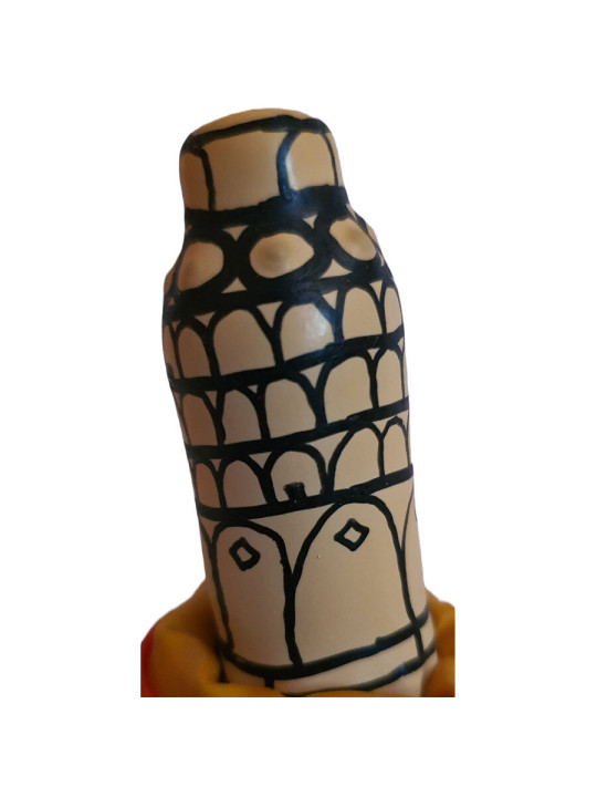 CONDOMERIE - PRESERVATIVO DECORATIVO PINTADO A MANO TORRE DE PISA