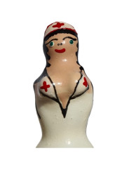 CONDOMERIE - PRESERVATIVO DECORATIVO PINTADO A MANO ENFERMERA RUBIA