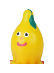 CONDOMERIE - PRESERVATIVO DECORATIVO PINTADO A MANO LIMÓN