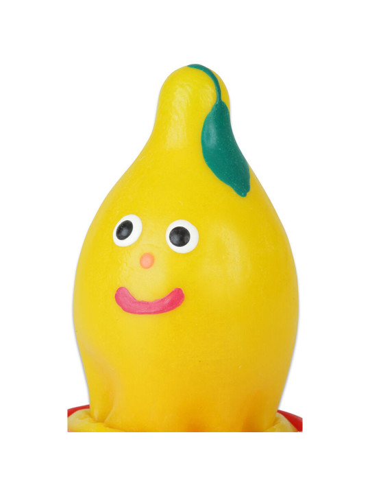 CONDOMERIE - PRESERVATIVO DECORATIVO PINTADO A MANO LIMÓN