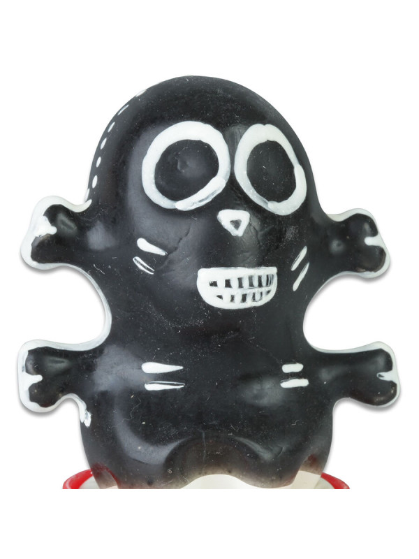 CONDOMERIE - PRESERVATIVO DECORATIVO PINTADO A MANO CALAVERA NEGRA MODELO 1